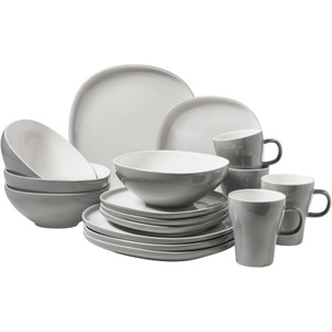 Mäser, Mäser Kombiservice Isora 16-teilig Geschirr Set Weiss, Mäser Kombiservice Isora 16-teilig Geschirr Set Weiss