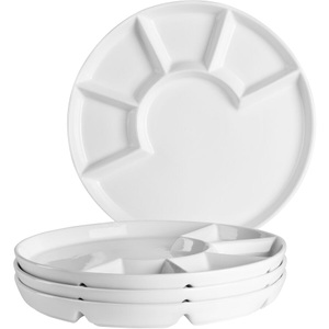 Mäser, Mäser Fondue-Teller 24 cm 4 Stk. weiss, Mäser Fondue-Teller 24 cm 4 Stk. weiss