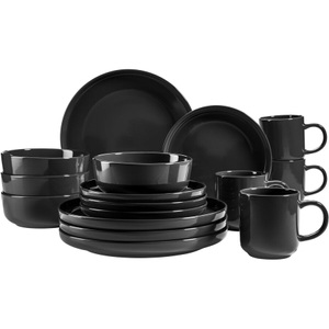 Mäser, Mäser 931961 16-teiliges Geschirr Set Schwarz, Mäser 931961 16-teiliges Geschirr Set Schwarz