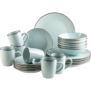 Mäser, Mäser Kombiservice 24-teilig Geschirr Set Mint, Mäser Kombiservice 24-teilig Geschirr Set Mint