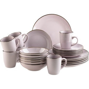 Mäser, Mäser Kombiservice 24-teilig Geschirr Set Lavendel, Mäser Kombiservice 24-teilig Geschirr Set Lavendel