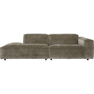 LIVIQUE, Sofa Gian, Sofa Gian Braun/Grau/Grün Stoff 264 cm 104 cm
