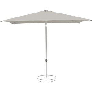 Suncomfort by Glatz, Suncomfort by Glatz POP UP Light gray 250 x 200 cm Mittelstockschirm, Sonnenschirm Pop up Grau Stoff/Metall 200 cm 250 cm