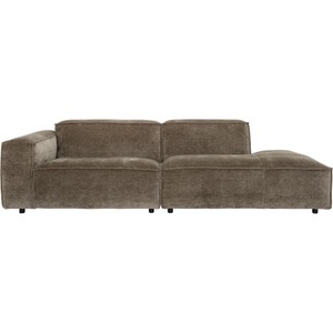 LIVIQUE, Sofa Gian, Sofa Gian Braun/Grau/Grün Stoff 264 cm 104 cm