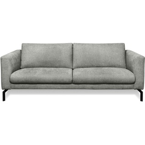 LIVIQUE, Sofa Gomero, Sofa Gomero Grau Stoff 216 cm 93 cm