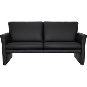 LIVIQUE, Sofa Felix, Sofa Felix Schwarz Leder 181 cm 86 cm
