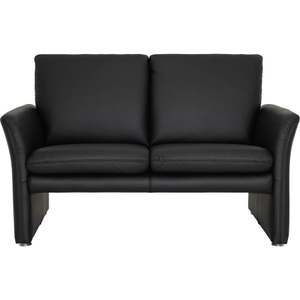 LIVIQUE, Sofa Felix, Sofa Felix Schwarz Leder 141 cm 86 cm