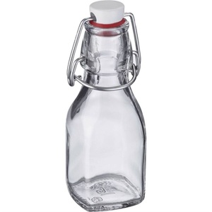 Westmark, Bügelverschlussflasche eckig, 125ml, Bügelverschlussflasche eckig, 125ml
