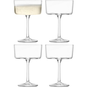 LSA, 4er Set Gio Champagner/Cocktail Gläser 230ml Klar, 4er Set Gio Champagner/Cocktail Glas 230ml transparent