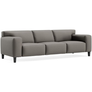 LIVIQUE, Sofa Vada, Sofa Vada Grau Leder 260 cm 94 cm