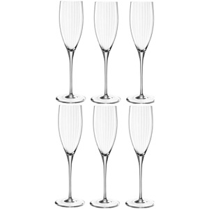 LEONARDO, LEONARDO Sektglas »Sektglas Poesia 250ml«, Leonardo Sektglas Poesia 250 ml, 6 Stück, Transparent
