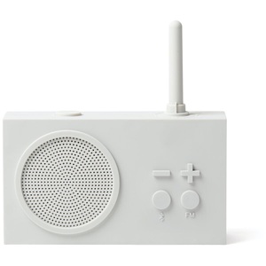 Lexon, Tykho 3 Tragbares Radio / Bluetooth-Lautsprecher - Lexon weiß/beige en plastikmaterial, Tragbares Radio Tykho 3 plastikmaterial weiß beige / Bluetooth-Lautsprecher - Lexon beige en plastikmaterial