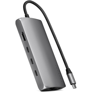 Satechi, SATECHI 8K - USB-C Multiport Adapter (Space Gray), Satechi USB-C® Dockingstation ST-P8KEM