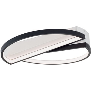 Orion, LED-Deckenlampe Olga, schwarz/weiß, LED-Deckenlampe Olga, schwarz/weiß