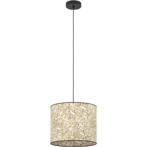 Eglo, Hängelampe Butterburn, Ø 36 cm, beige/grün, Stoff, Eglo Lampada a sospensione Butterburn