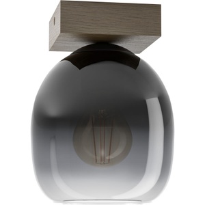 Eglo, EGLO Filago Deckenleuchte aus Rauchglas einflammig, Eglo Deckenlampe Filago