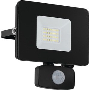 Eglo, LED-Außenstrahler Faedo 3 mit Sensor, schwarz, 20W, Eglo Applique extérieure Faedo 3