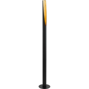 Eglo, LED-Stehlampe Barbotto in Schwarz/Gold, Eglo Lampada a stelo Barbotto