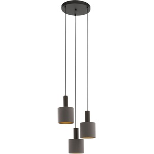 Eglo, Pendellampe Concessa 3fl. cappuccino/gold, Eglo Lampada a sospensione Concessa 1