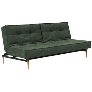LIVIQUE, Livique Bettsofa Split, Bettsofa Split Grün Stoff 210 cm 91 cm Klappbar