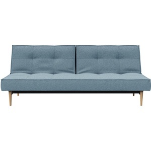 LIVIQUE, Livique Bettsofa Split, Bettsofa Split Blau Stoff 210 cm 91 cm Ausklappbar