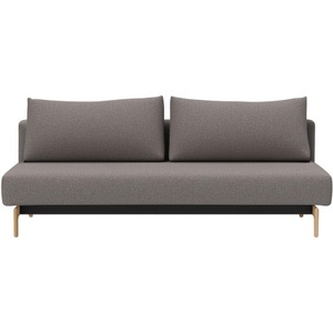 LIVIQUE, Livique Bettsofa Trym, Bettsofa Trym Beige/Grau Stoff 200 cm 93 cm Ausklappbar