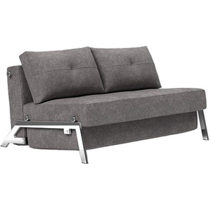 LIVIQUE, Livique Bettsofa Kube, Bettsofa Kube Grau Stoff 145 cm 103 cm Ausklappbar