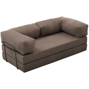 LIVIQUE, Livique Bettsofa Foldbar, Bettsofa Foldbar Grau Polyester 190 cm 95 cm
