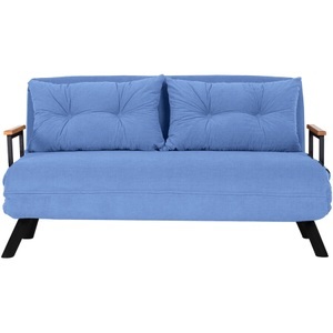 LIVIQUE, Livique Bettsofa Foldbar, Bettsofa Foldbar Blau Polyester 133 cm 50 cm
