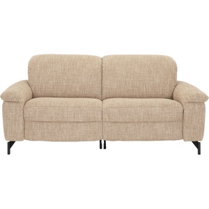 LIVIQUE, Sofa Oro, Sofa Oro Beige Stoff 200 cm 104 cm Verstellbare Stütze