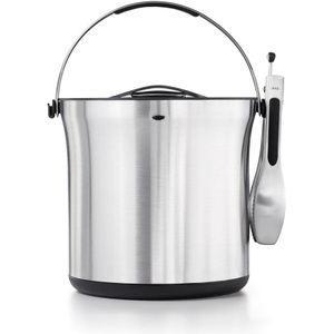 OXO, GG STL Eiskübel und Zangenset, GG Steel Eiskübel und Zangenset