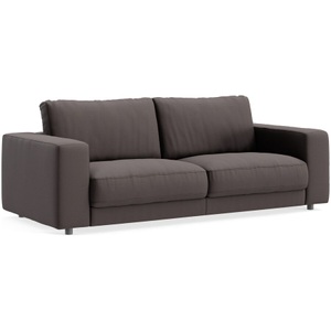 LIVIQUE, Sofa Ava Braun Stoff B 230 T 107 cm