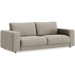 LIVIQUE, Sofa Ava Braun Stoff B 230 T 107 cm