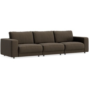 LIVIQUE, Sofa Ava Braun Stoff B 320 T 107 cm