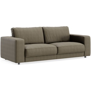 LIVIQUE, Sofa Ava Braun Stoff B 230 T 107 cm