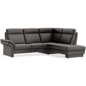 LIVIQUE, Ecksofa Albula Braun Leder 250 cm 215 cm, Ecksofa Albula Braun Leder 250 cm 215 cm