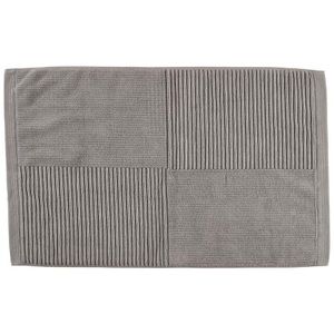 Badteppich Zone Denmark Grau Baumwolle B 80 T 50 cm
