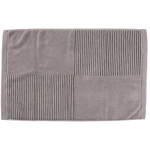 Badteppich Zone Denmark Grau Baumwolle B 80 T 50 cm