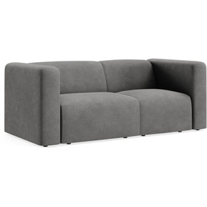 LIVIQUE, Sofa Melon Grau Stoff 111 cm 93 cm