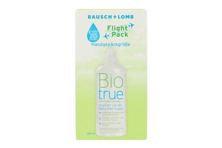 Bausch & Lomb, Biotrue Flight Pack 100ml All-in One Lösung, Biotrue All in one - 100ml + Behälter