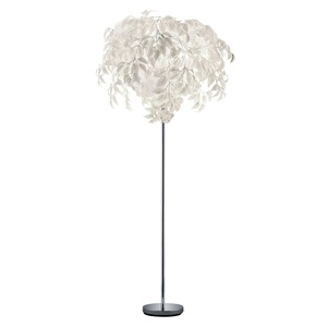 XXXLutz, XXXLutz Stehleuchte , R40463001 Leavy *mb* , weiss, Chromfarben , Metall, Kunststoff , 180 cm , 007694030802