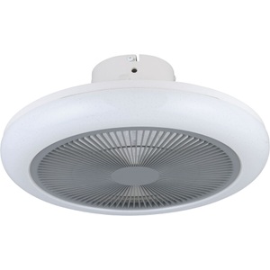 Eglo, Eglo Deckenlampe Kostrena, Deckenventilator mit Licht Kostrena Grau/Weiss Kunststoff 45.5 cm