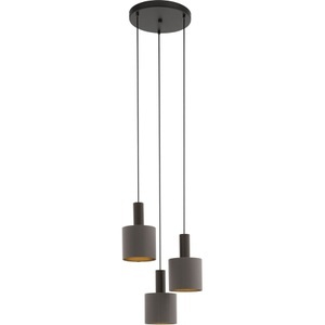 Eglo, Pendellampe Concessa 3fl. cappuccino/gold, Eglo Lampada a sospensione Concessa 1