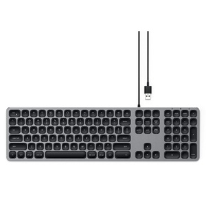 Satechi, Satechi USB Alu US-Layout Keyboard für Mac Tastatur, 