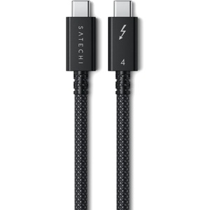 Satechi, SATECHI ST-YTB100K - Thunderbolt 4 Pro Kabel (Space Gray), Satechi Thunderbolt?-Kabel Thunderbolt? 4 USB-C® 1.00 m Schwarz, Silber ST-YTB100K