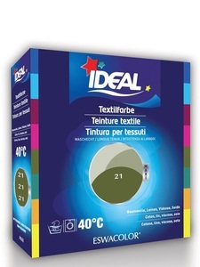 Ideal, IDEAL Baumwolle Color No21 khaki (1 Stück), IDEAL Textilfarbe Khaki 21 Maxi (400g)