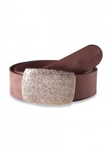 Basic Belts, Claudette Gold dark brown 45mm by BASIC BELTS, 