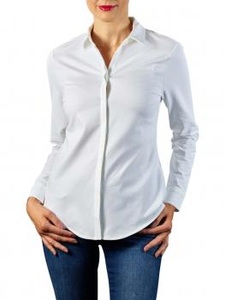 YAYA, Yaya Cotton Blend Shirt pure white, 