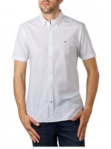 Tommy Hilfiger, Tommy Hilfiger Grid Dobby Shirt white, 