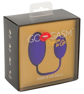 GoGasm, Liebeskugeln „Pussy & Ass Balls“, für Vagina und Anus, 122 g, Go Gasm Pussy-Ass Balls purple
